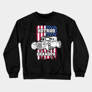 Hot Rod Grandpa American Vintage Tuning Mechanic Crewneck Sweatshirt